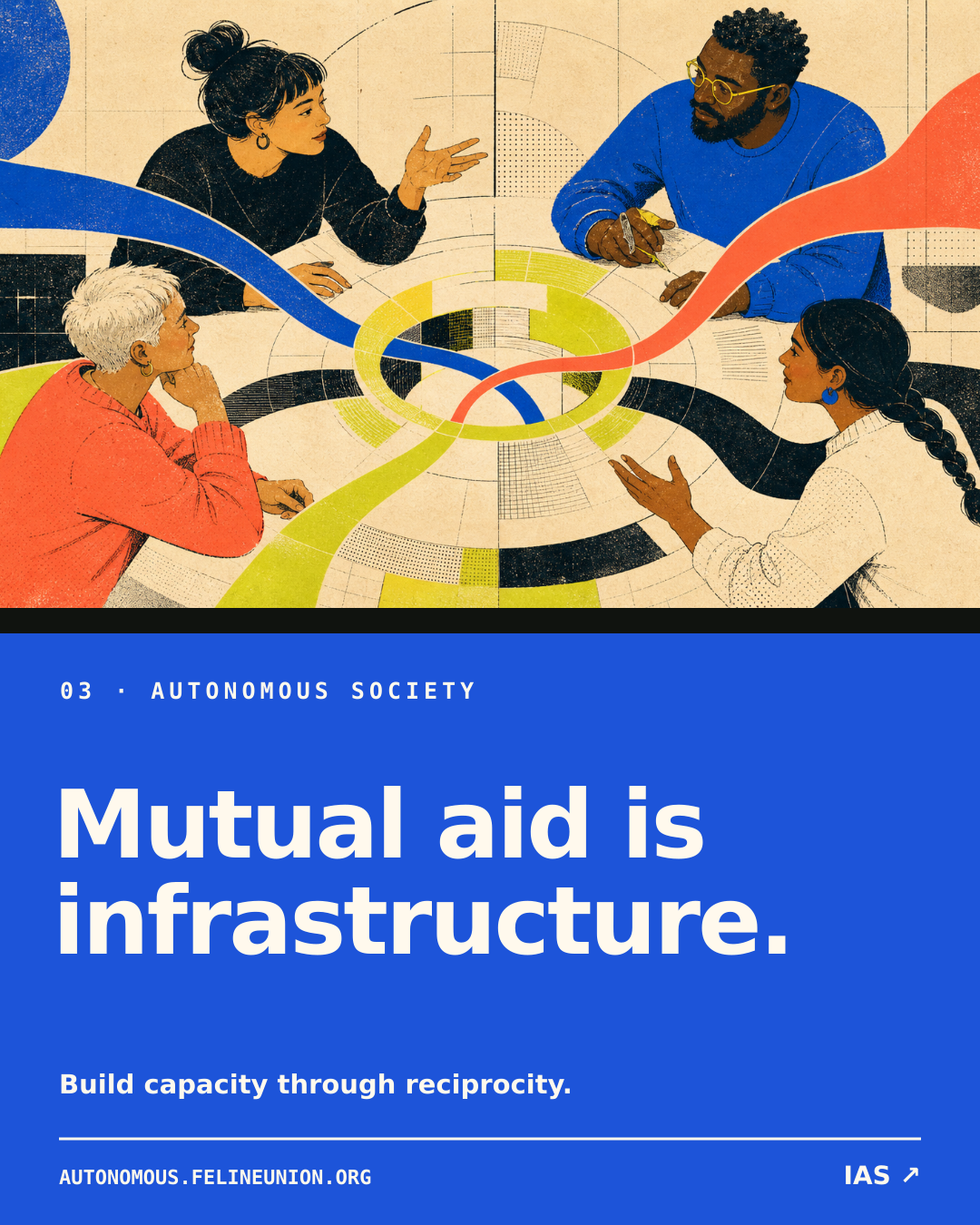 Mutual aid is infrastructure share card