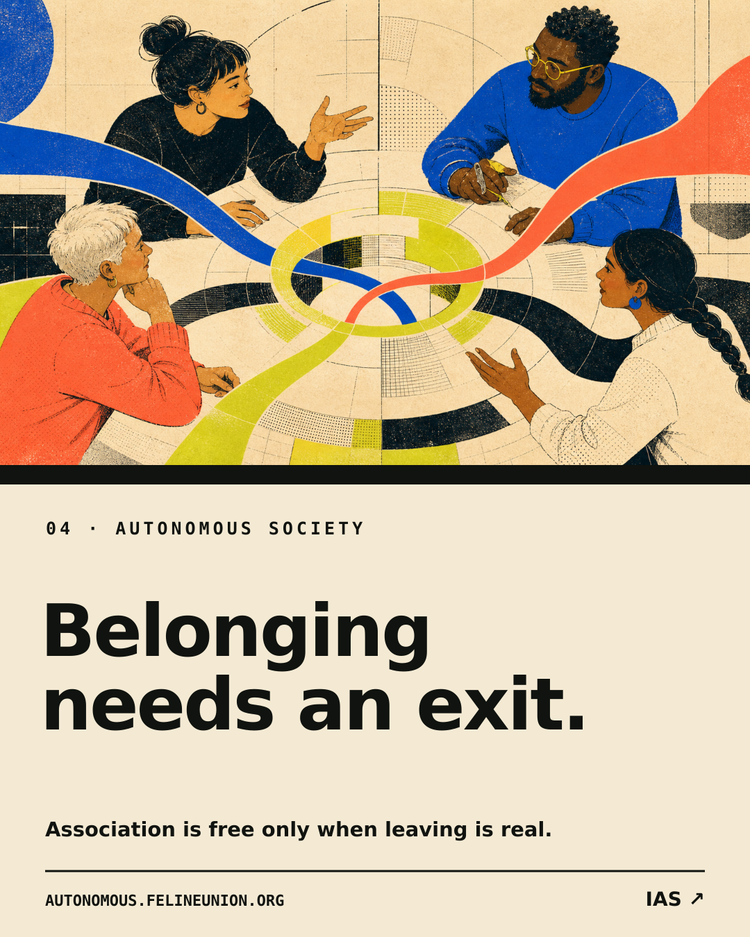 Belonging needs an exit share card