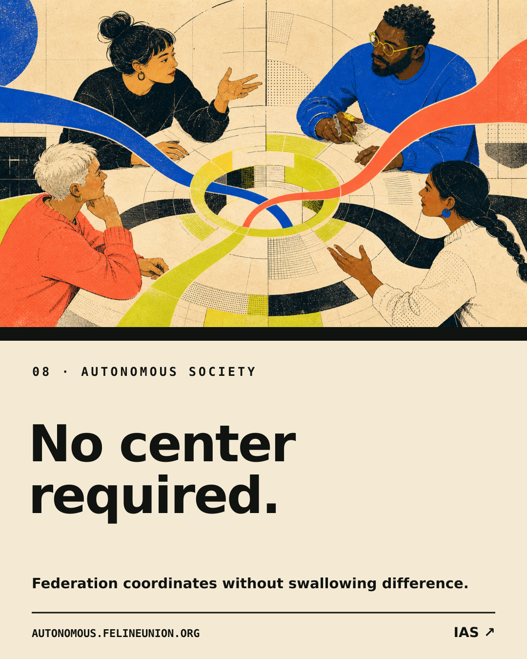 Coordination does not require a center share card